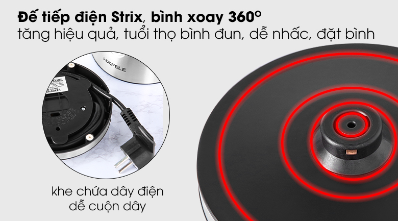 Đế Bình đun siêu tốc Hafele T-9017 1L
