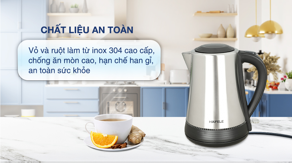 Bình đun siêu tốc Hafele 1.7 lít HS-K1703X - Chất liệu