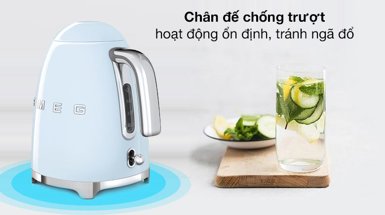 Chân đế chống trượt - Bình đun siêu tốc Smeg 1.7 lít KLF03PBEU (535.43.678)