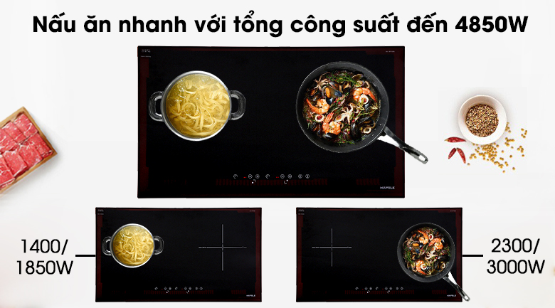 Tổng công suất nấu - Bếp từ Hafele HC-IS772EA