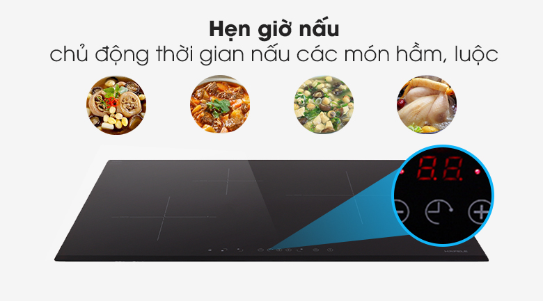 Hẹn giờ -Bếp từ 3 vùng nấu Hafele HC-IS773EA (535.02.242) 