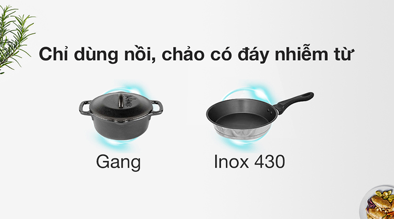 Bếp từ đơn Hafele HSI-21FW (536.61.990) - Loại nồi