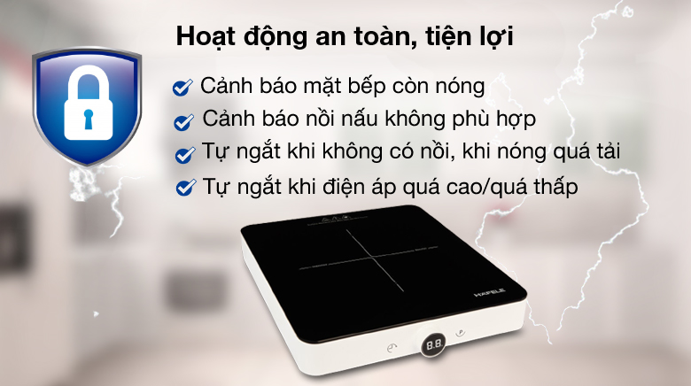 An toàn, tiện lợi - Bếp từ đơn Hafele HSI-21FW (536.61.990)