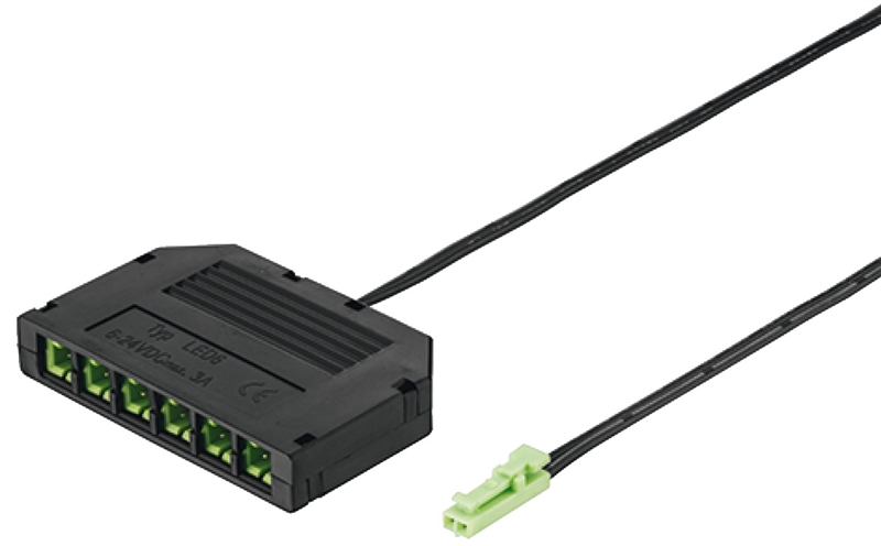 bộ phân phối 6 chiều, Không có chức năng bật tắt, Häfele Loox, Mã số 833.77.724