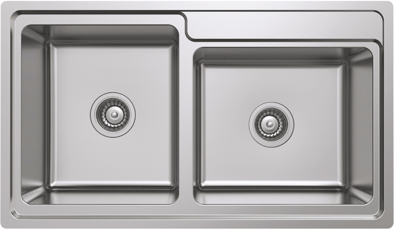 Chậu rửa chén inox Hafele HS20-SSN2S90L 567.20.546