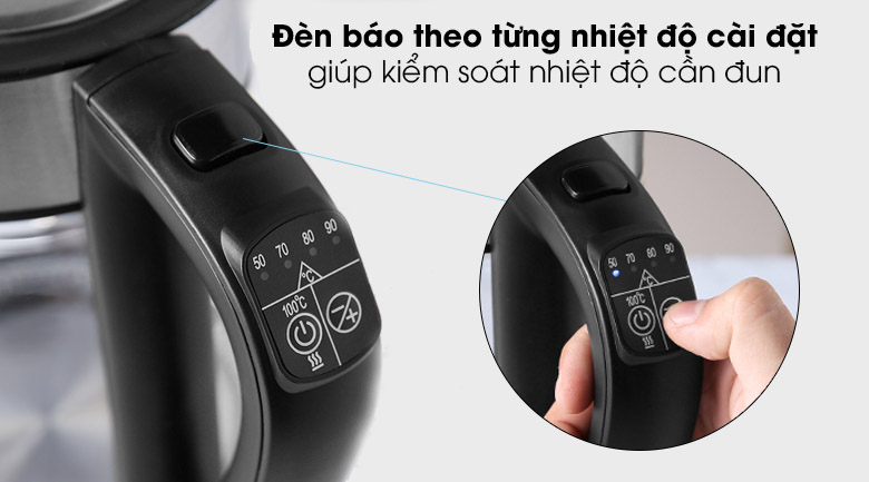 Đèn báo - Bình đun siêu tốc Hafele T-602C 1,7L