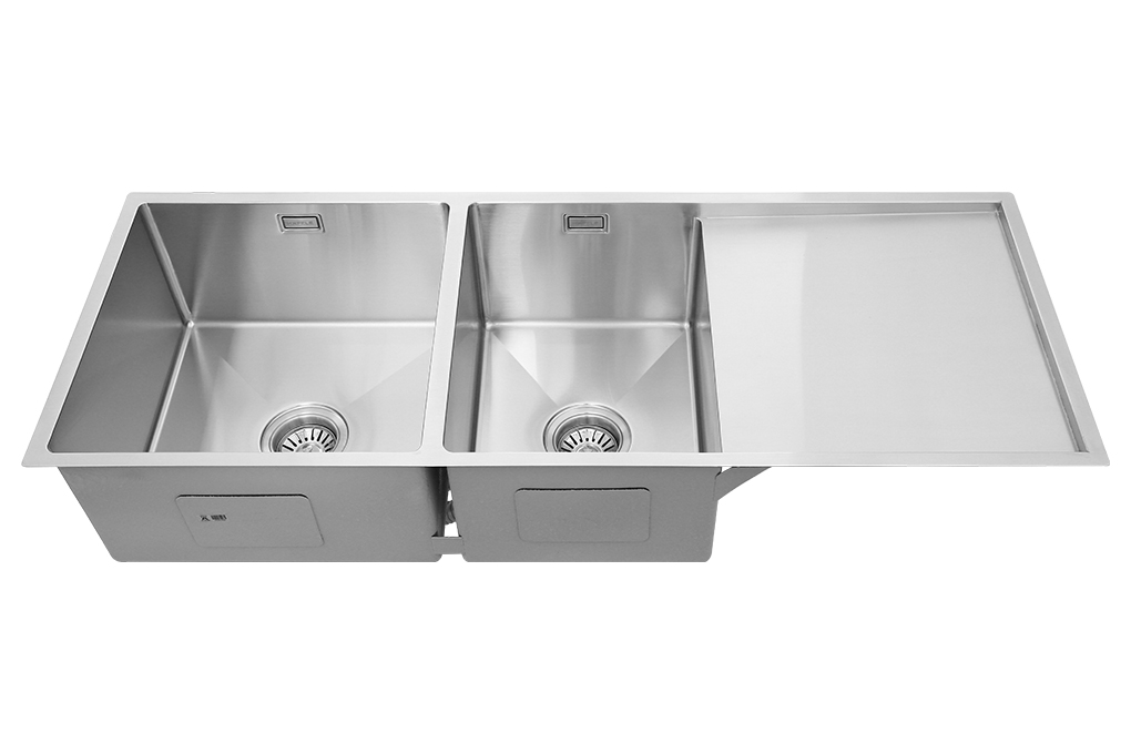 Chậu rửa chén 2 ngăn 1 cánh inox Hafele HS21-SSD2S90L (567.94.050) - Thiết kế