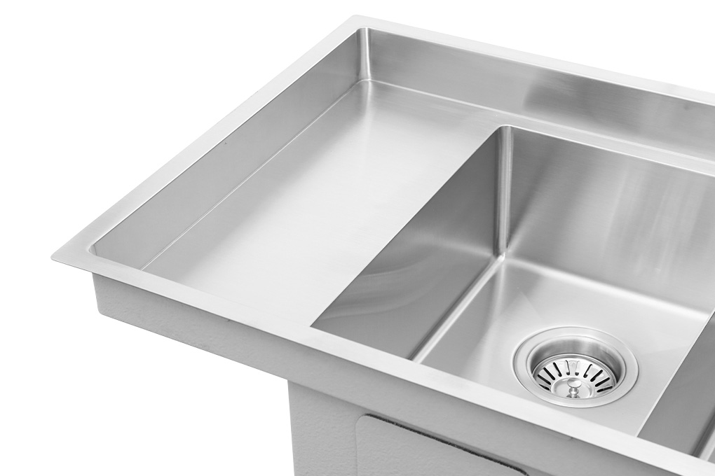 Chậu rửa chén 2 ngăn 1 cánh inox Hafele HS21-SSD2S90M (567.94.040) - Dày 1 mm