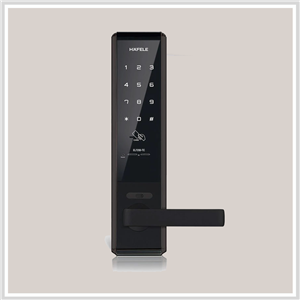 Khóa điện tử Hafele EL7200-TC cho cửa gỗ / Thân khóa nhỏ, màu đen, mã số 912.05.714