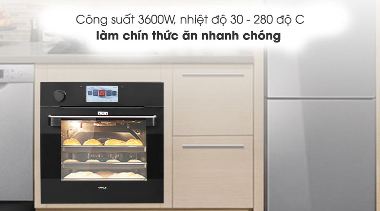 Công suất - Lò nướng và hấp lắp âm Hafele HO-T60B (535.02.711) 65 lít 