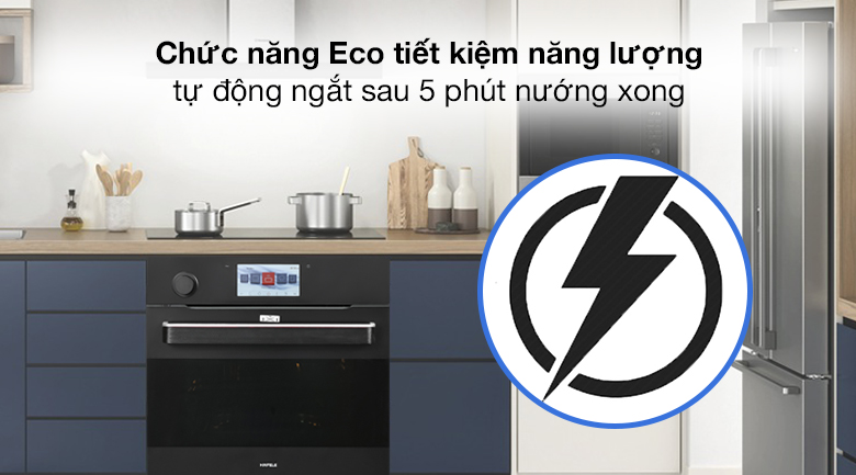 Chức năng Eco - Lò nướng và hấp lắp âm Hafele HO-T60B (535.02.711) 65 lít