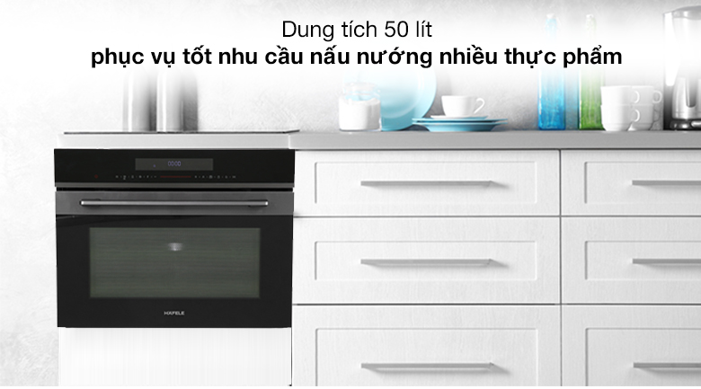 Dung tích - Lò nướng kết hợp vi sóng lắp âm Hafele HCO-8T50A (538.01.431) 50 lít