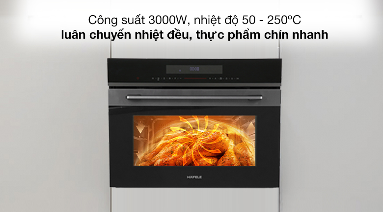 Công suất - Lò nướng kết hợp vi sóng lắp âm Hafele HCO-8T50A (538.01.431) 50 lít