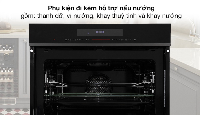 Phụ kiện - Lò nướng kết hợp vi sóng lắp âm Hafele HCO-8T50A (538.01.431) 50 lít