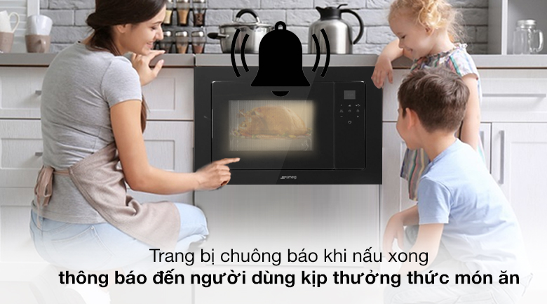 Chuông báo - Lò vi sóng âm Smeg FMI120N2 20 lít (536.64.961)