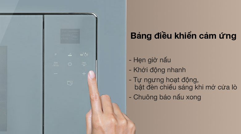 Điều khiển cảm ứng - Lò vi sóng âm Smeg FMI120S2 20 lít (536.34.192) 