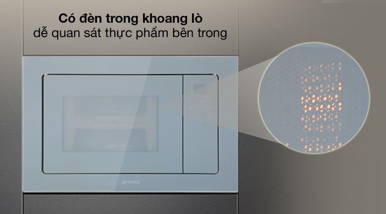 Đèn khoang lò - Lò vi sóng âm Smeg FMI120S2 20 lít (536.34.192) 