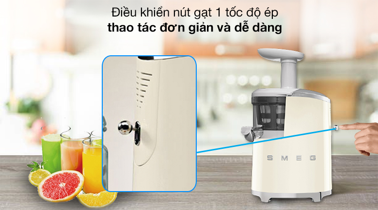 Điều khiển - Máy ép chậm Smeg SJF01CREU (535.43.625)