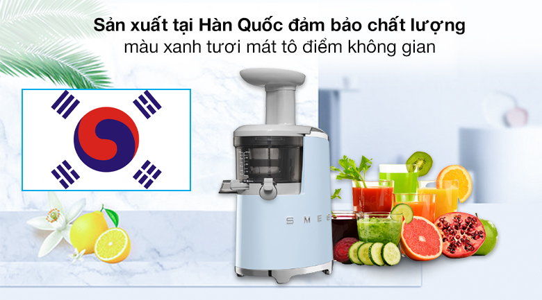 Nơi sản xuất - Máy ép chậm Smeg SJF01PBEU (535.43.628)