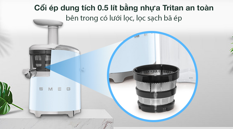 Cối ép - Máy ép chậm Smeg SJF01PBEU (535.43.628)