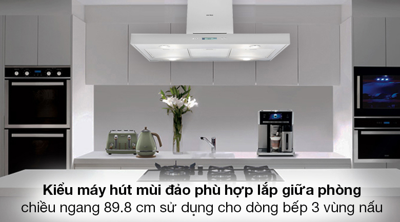 Máy hút mùi đảo Hafele HH-IS90A (539.81.715) - Thiết kế sang trọng thuộc dòng hút đảo mùi