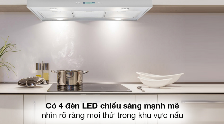 Máy hút mùi đảo Hafele HH-IS90A (539.81.715) - Máy hút mùi Hafele tích hợp 4 đèn LED công suất 2.5W