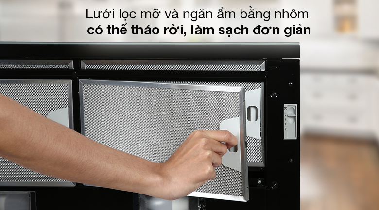 Máy hút mùi âm tủ Hafele HH-SG70A (533.89.021) - Chất liệu lưới lọc bằng nhôm