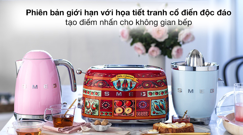 Thiết kế - Máy nướng bánh mì Smeg D&G TSF01DGEU (535.43.680)