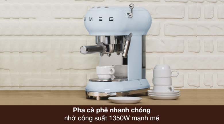 Máy pha cà phê Smeg ECF01PBEU (535.43.658) - Công suất 1350W
