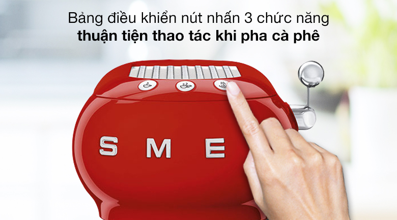 Máy pha cà phê Smeg ECF01RDEU (535.43.659) - Điều khiển