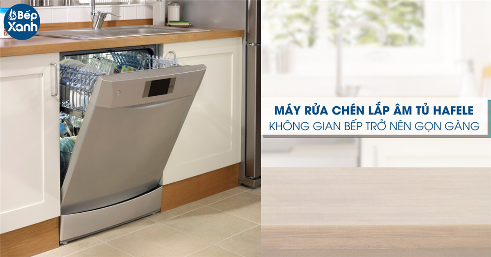 Máy rửa chén lắp âm tủ Hafele