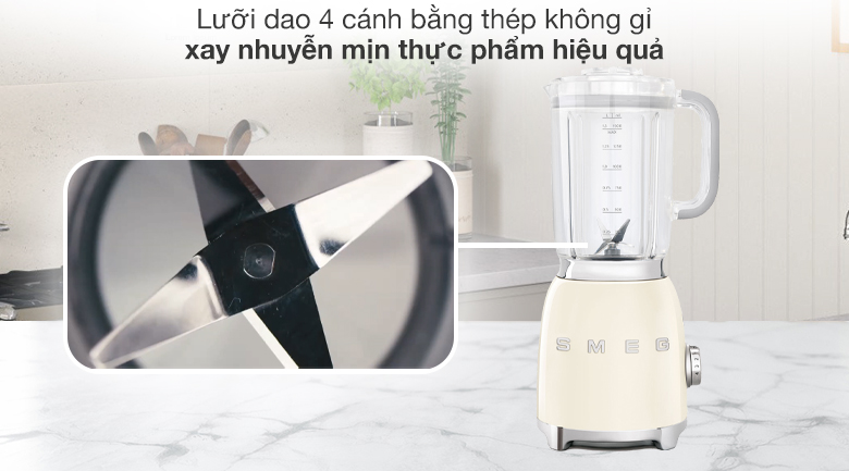 Máy xay sinh tố Smeg BLF01CREU (535.43.635) - Lưỡi dao