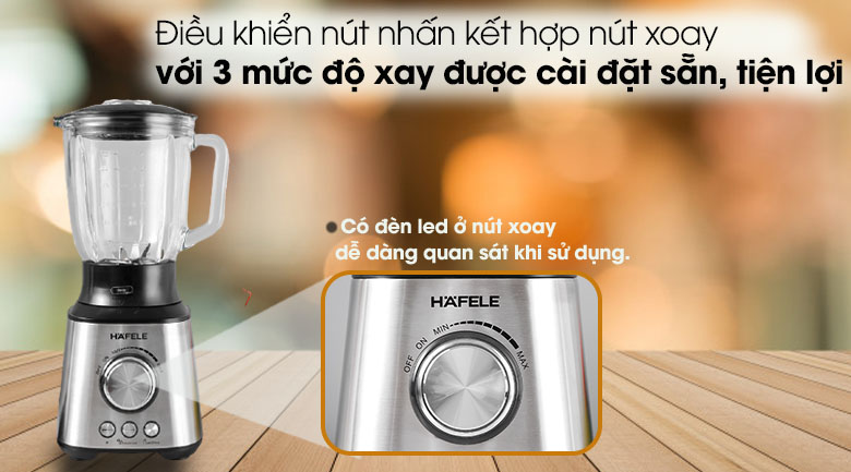 Điều khiển - Máy xay sinh tố đa năng Hafele GS-603