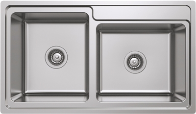 Chậu rửa chén inox Hafele HS20-SSN2S90L 567.20.546
