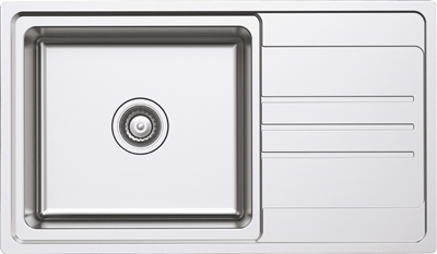 Chậu rửa chén inox Hafele HS20-SSN1S60 567.20.266  / 1 Hộc rửa, có bàn chờ