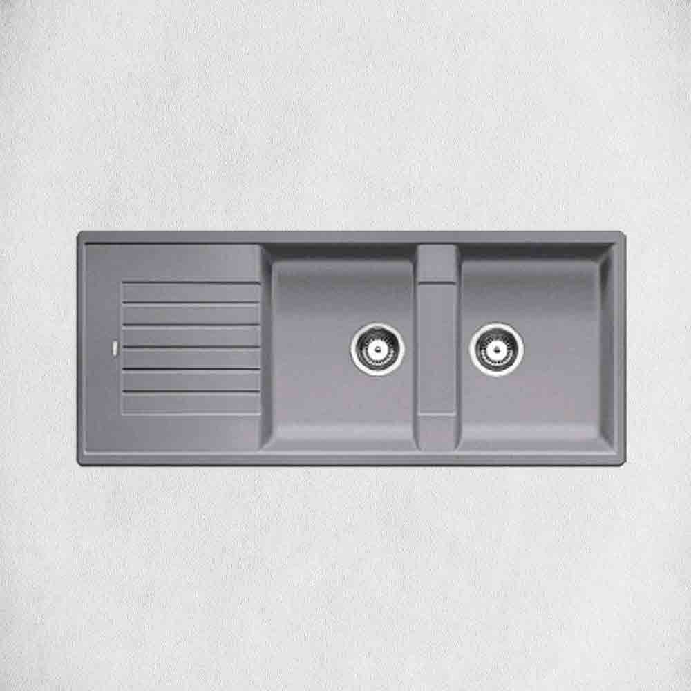 Chậu đá Hafele Blancozia 8S – MÀU XÁM 565.76.959 - 2 hộc rửa