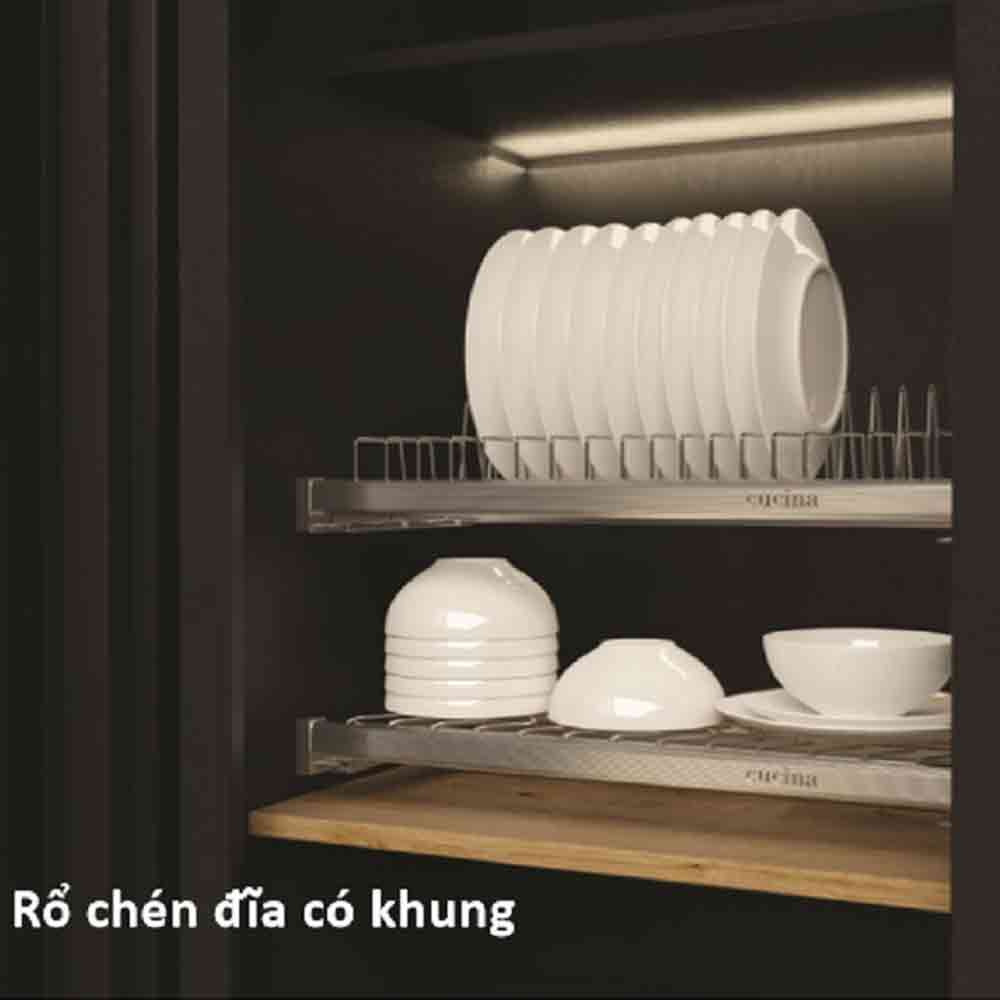 Kệ Chén Đĩa Cố Định Có Khung Inox 304 Cửa 700mm Cucina Presto  544.40.005