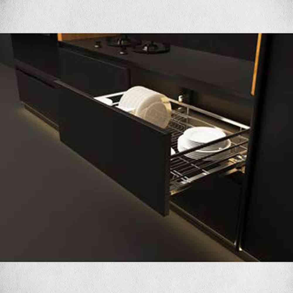 Kệ Chén Đĩa Mạ Chrome Cửa 700mm Cucina Cappella 549.08.205