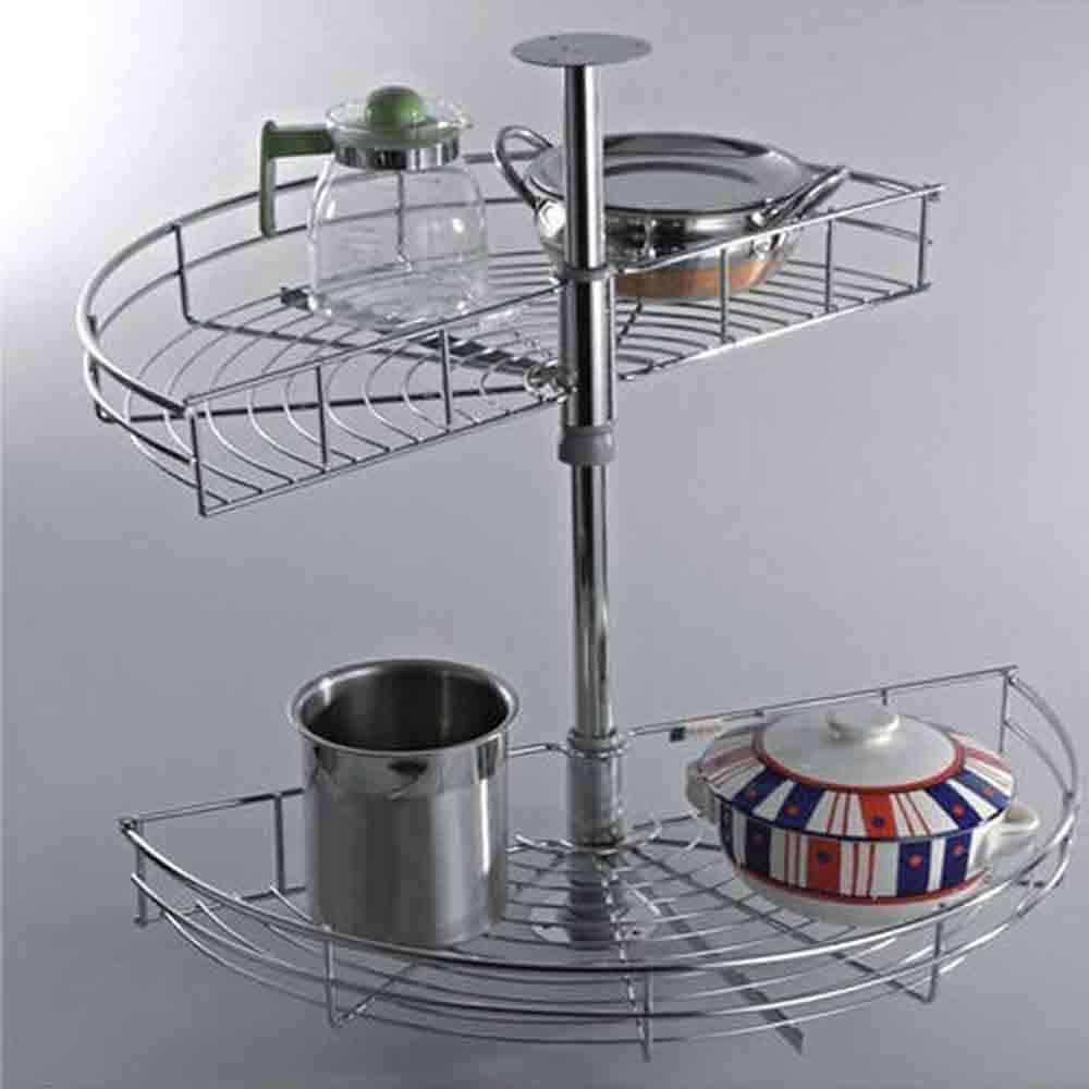 Kệ Góc Xoay 180 Độ Mạ Chrome Cucina Mezzo 548.37.200