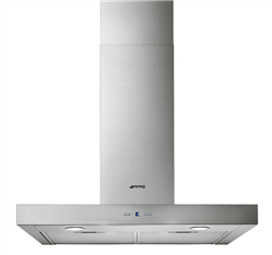 Ống khói máy hút mùi, 600 mm, với hai bộ lọc dầu mỡ bằng nhôm, Smeg, Mã số 536.84.271