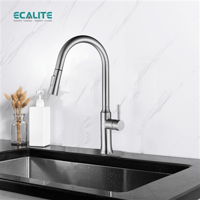 Vòi rửa chén nóng lạnh dây rút Pull-down Ecalite EF-K134S