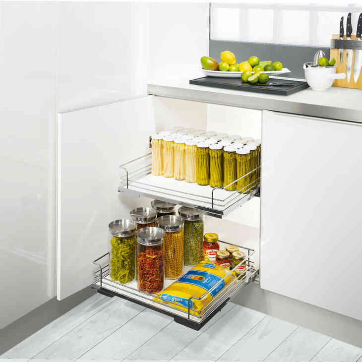 Rổ Kéo Lọt Lòng Cửa 600mm Hafele Internal Pull Out 540.26.667