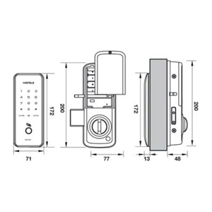 Khóa điện tử Hafele ER5100 912.20.200