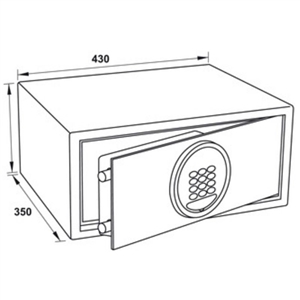 Két sắt mini Hefele SB-600 836.29.500