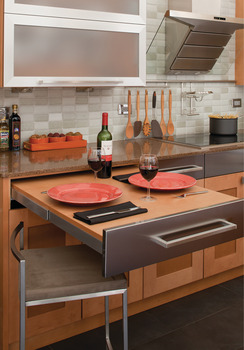 Phụ Kiện Bàn Mở Rộng Hafele TOPFLEX - PULL OUT TABLE FITTINGS 505.70.200