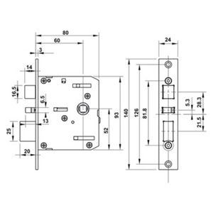 Khóa điện tử Hafele DL7000 912.05.497 màu đen