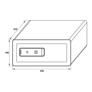 Két sắt mini Hefele SB-900 836.28.390, vân tay