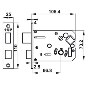 Khóa điện tử Hafele EL7500-TC 912.05.682