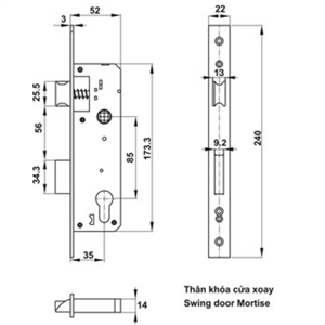 Khóa điện tử Hafele EL6500-TCS 912.20.120