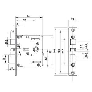 Khóa điện tử Hafele DL7100 912.05.498
